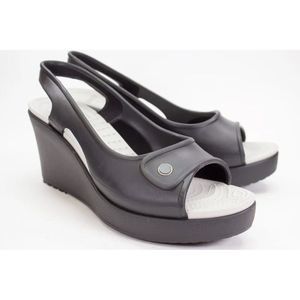 Crocs Havana sling back wedge sandals size 8